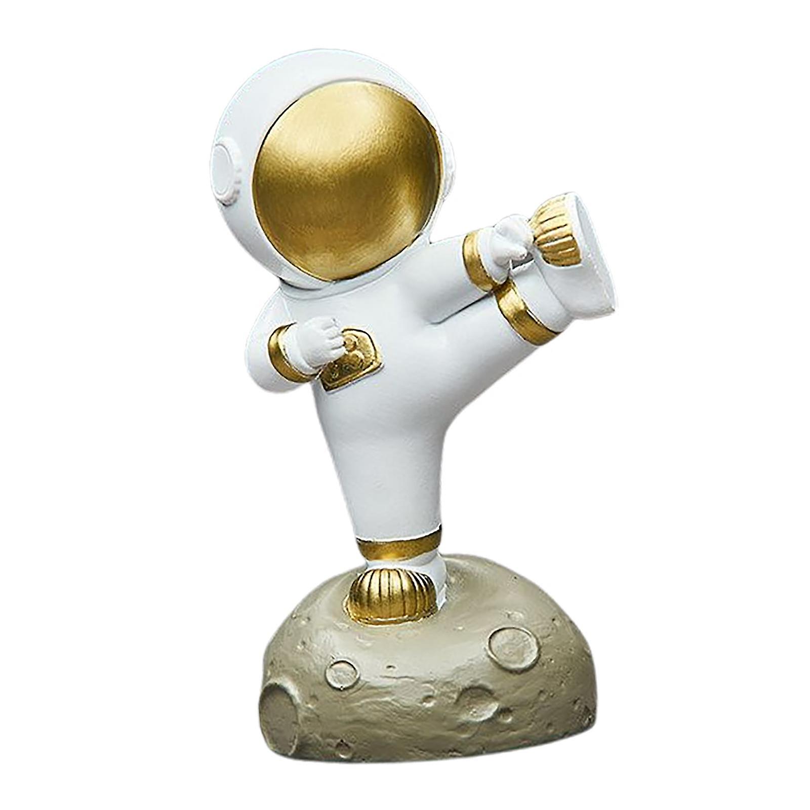 Nordic Gong Fu Astronaut Figurines Resin Sculpture Home Decor Table Orname B