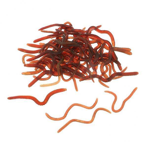 2xImitation Regenwurm Design Künstlicher Weicher Silikonköder Bionic Angelköder