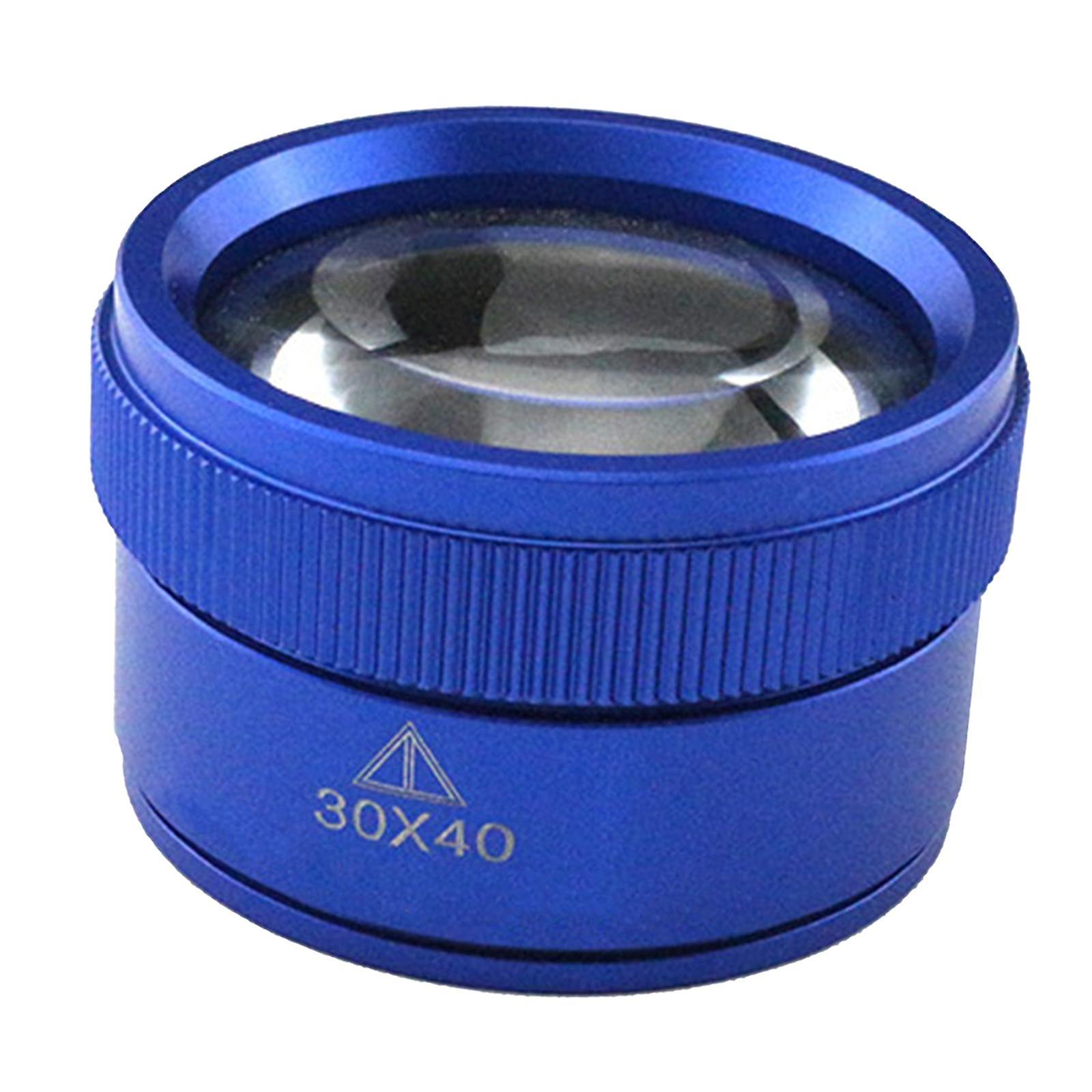 30X x40mm Portable Optics Loupes Magnifier Loop Microscope for Kids Adults