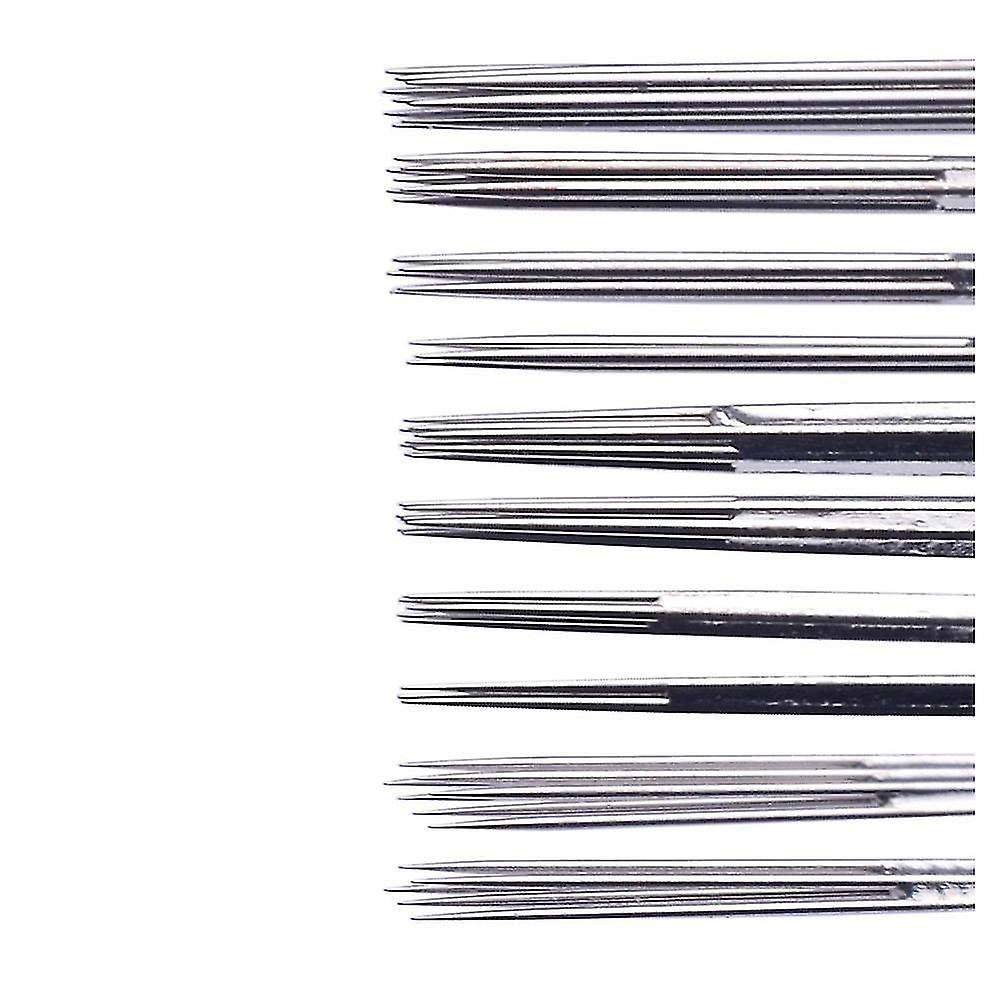 1 صندوق 100 إبر وشم مختلطة: 3rl ، 3rs ، 5m1 ، 5rl ، 5rs ، M1 ، 7rl ، 7rs ، 9rl ، 9rs لكل 10