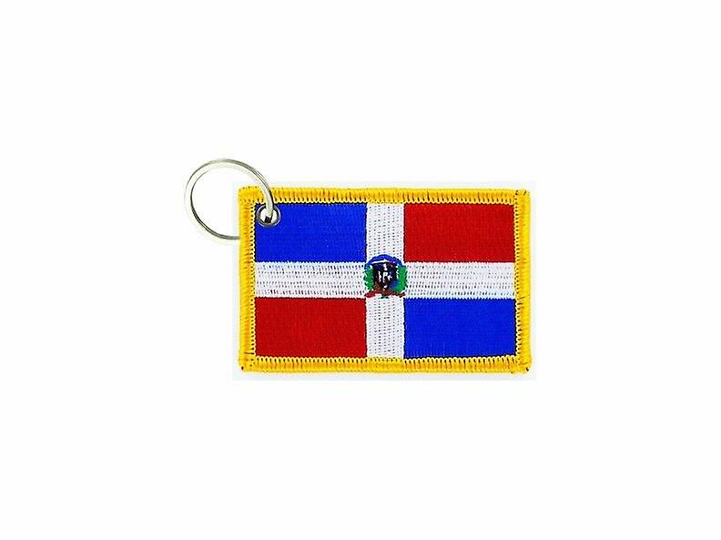 Cle Cles Key Brode Patch Ecusson Badge Dominican Republic Flag