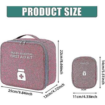 Medikamententasche Grau - Praktische Reiseapotheke Für Unterwegs