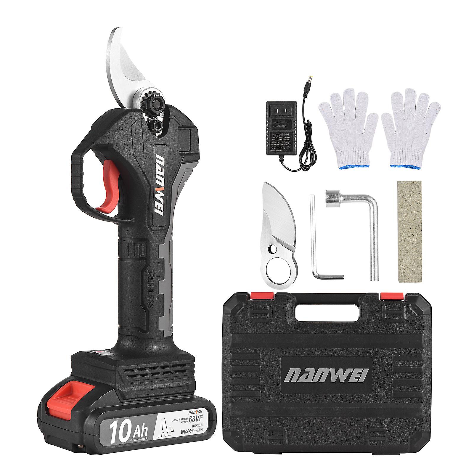 21v Brushless Cordless Electric Pruning Shears Rechargeable