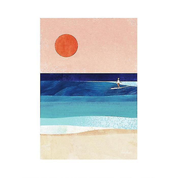 Henry Rivers Surf Girl Paper Print