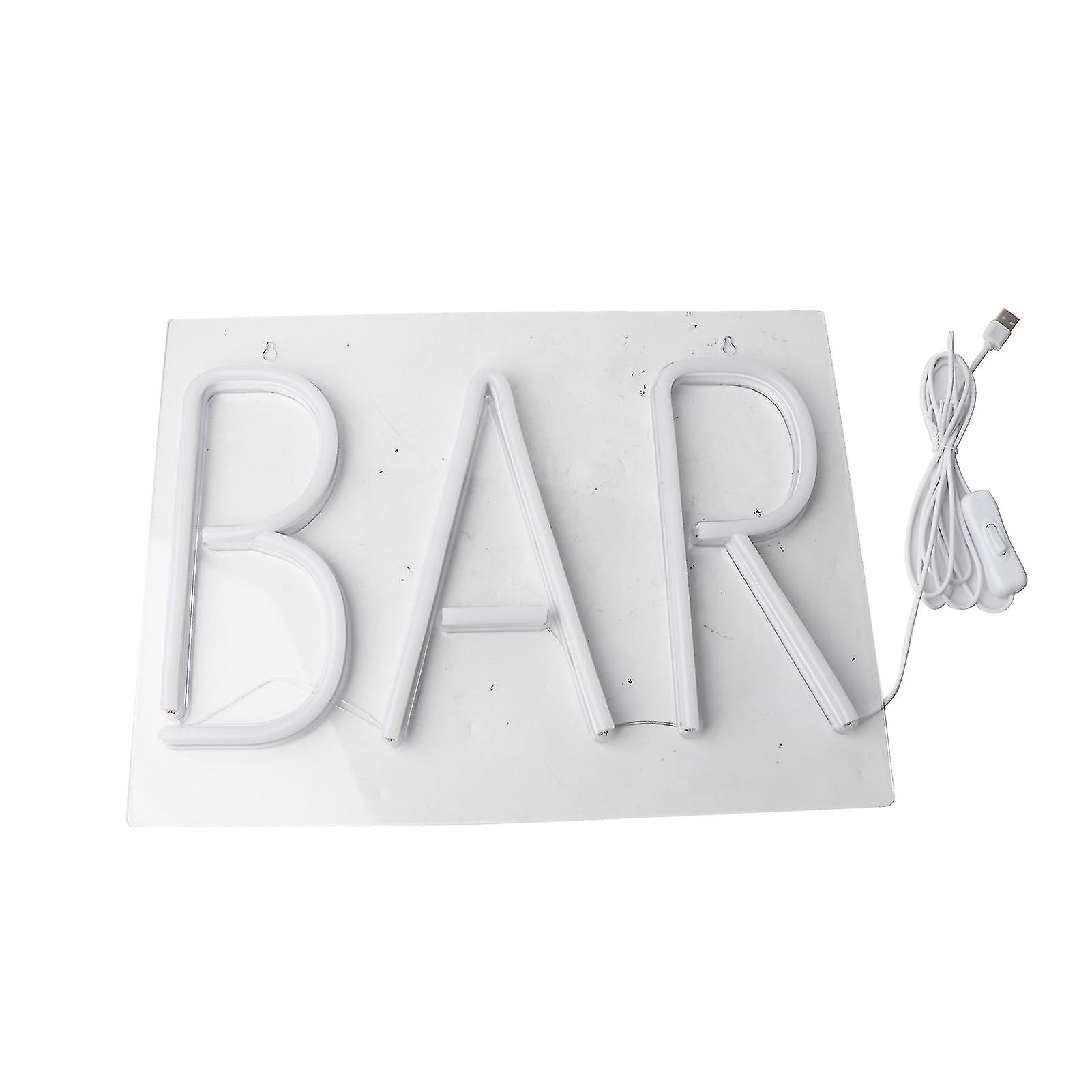 Indoor Decors 3‑Dimensional USB Wall Sign Lamp Decoration for Bar Pub Store Club Home Party