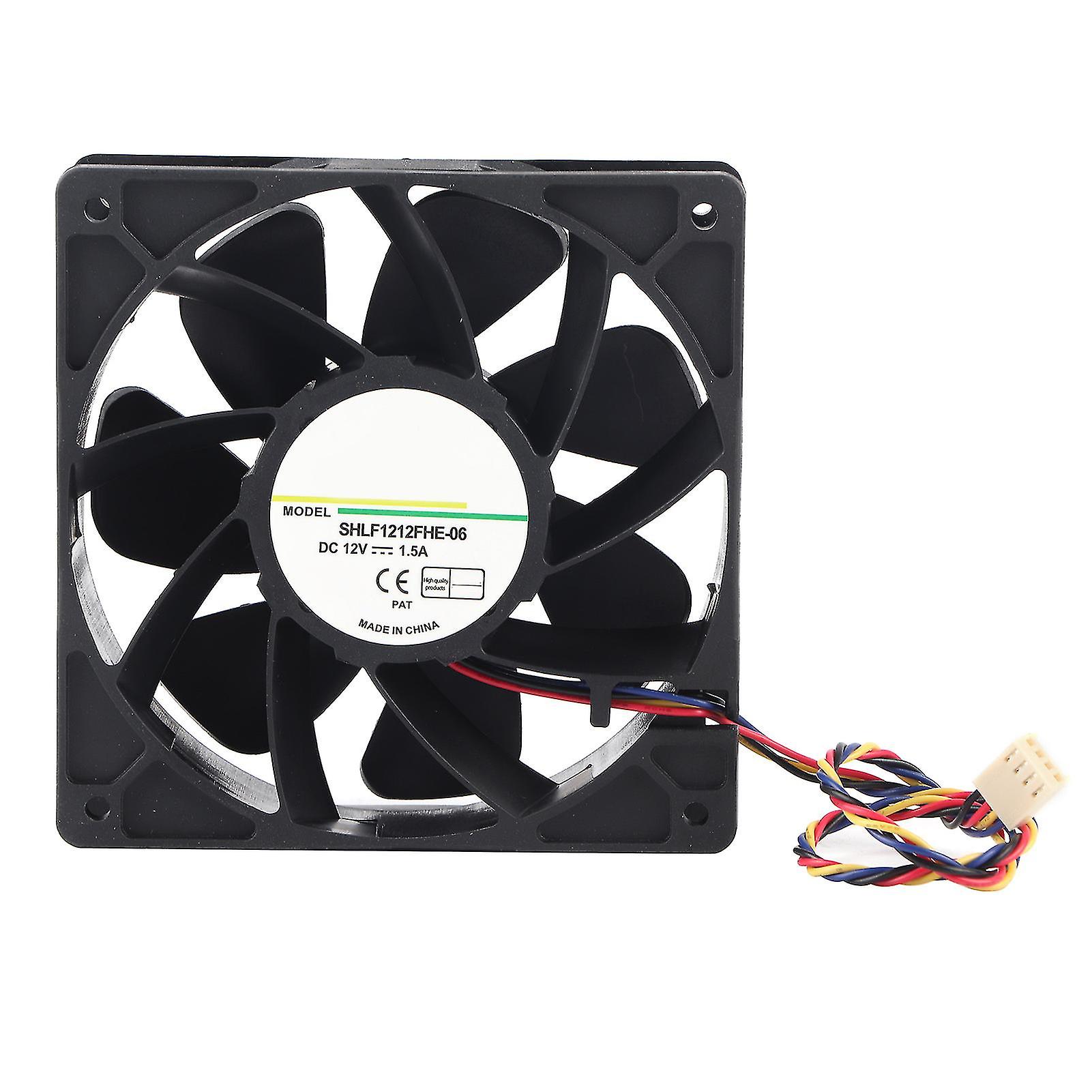 SHLF1212FHE-06 DC12V 1.5A 12CM 4Pin PWM Speed Temperature Control Cooling Fan Cooler