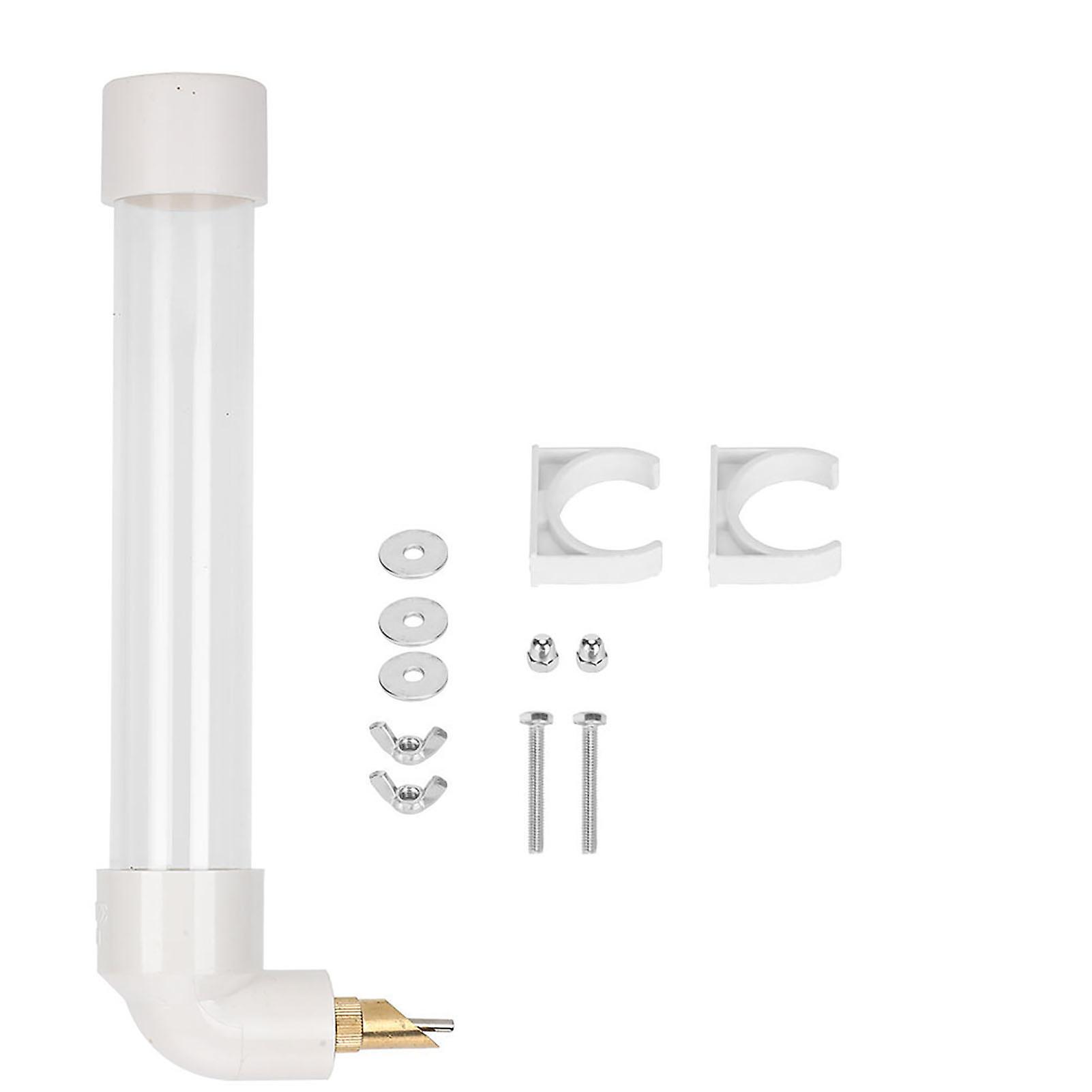 Bird Automatic Nipple Drinker PinFier Parrot Waterer with 2 Buckles Birds Drinking Tools(S )