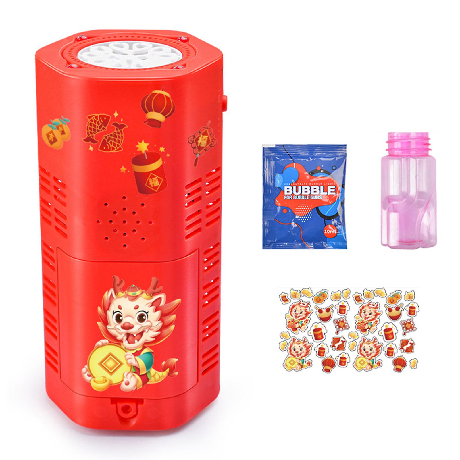 Full Automatic Firework Bubble Maker Automatic Circulation Soundable Bubble Blowing Toys for Garden Courtyard