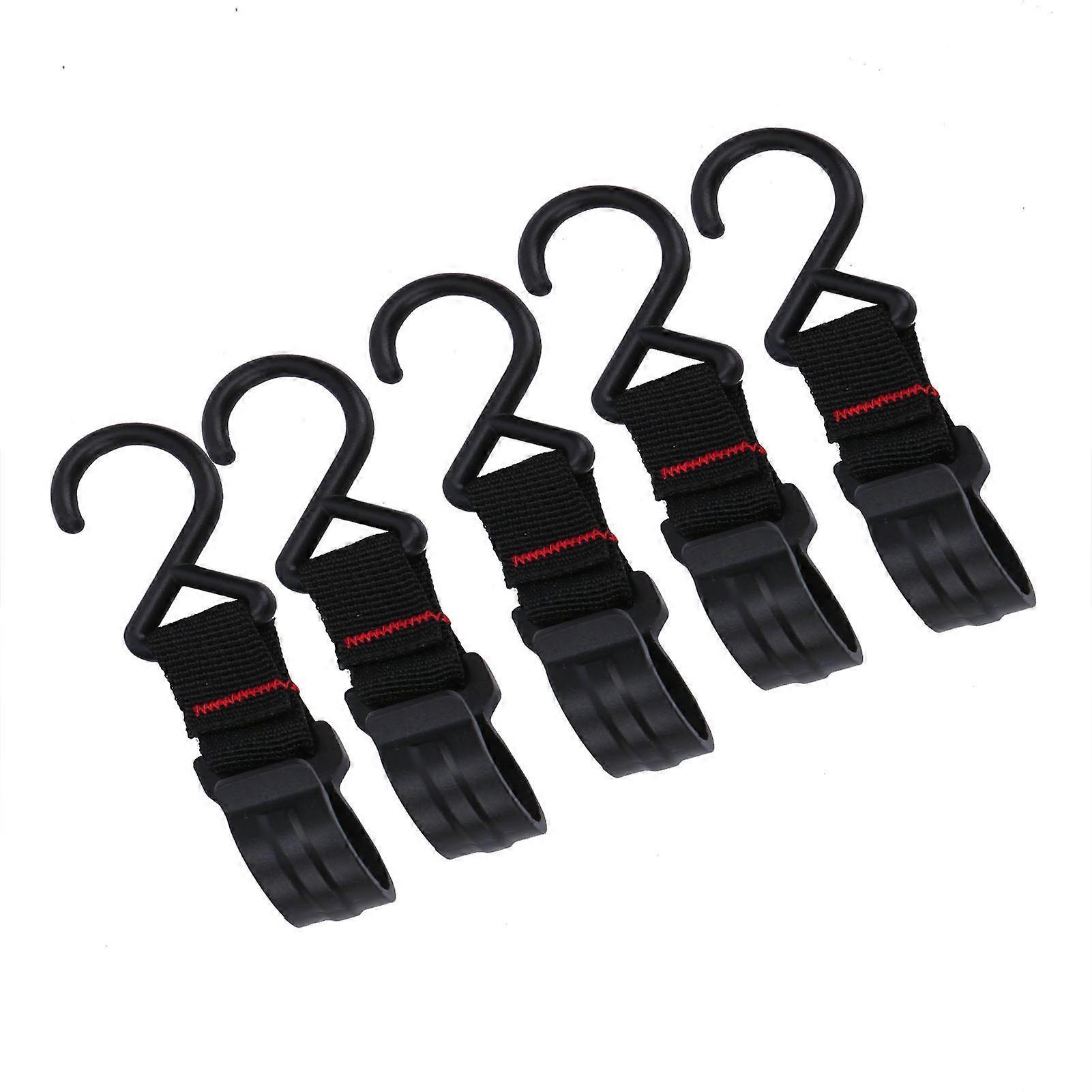 5Pcs Multi‑Functional Hanging Hook Camping MultiFunctional Strap Hanger for Light Cookware
