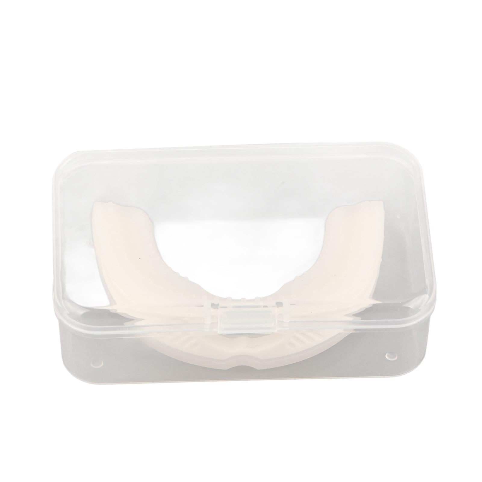 Anti-snoring mouth guard, mouth guard for natural breathing and restful sleep (white)
