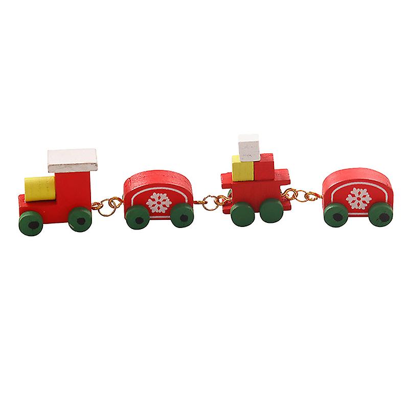 1:12 Dollhouse Miniature Christmas Snowflake Train Carriages Toy Play House Toy