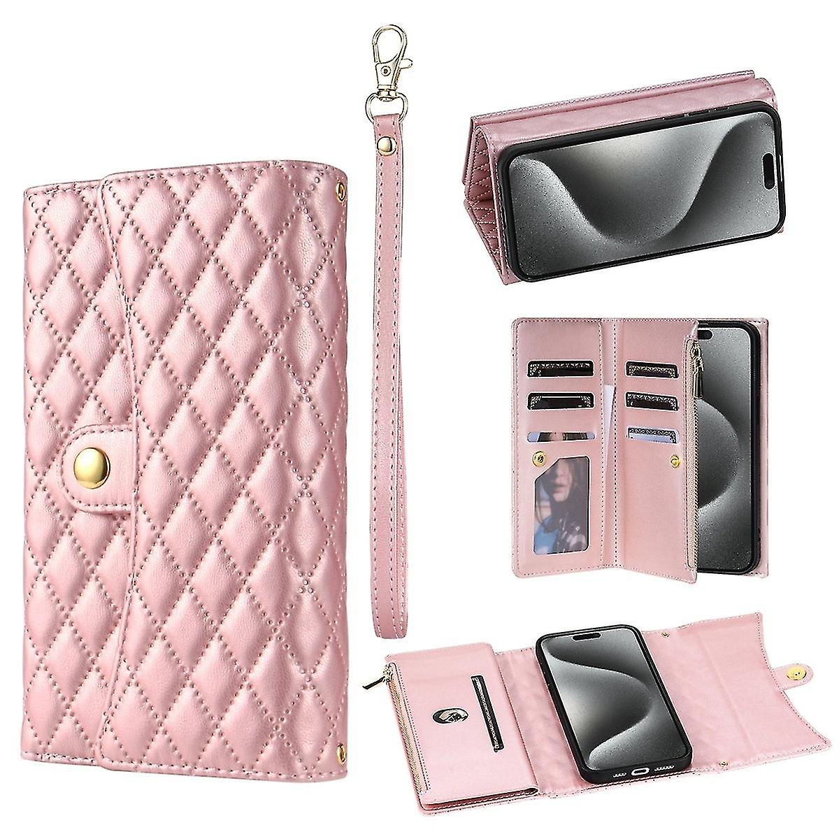 Zipper Multi-Card Leather Case For iPhone 14 Pro