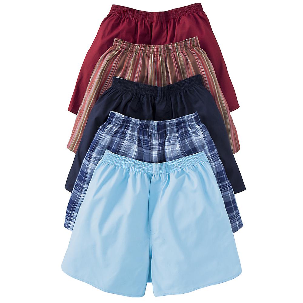 Chums | Mens | Regular Rise 5 Pack Boxer Shorts Mixed