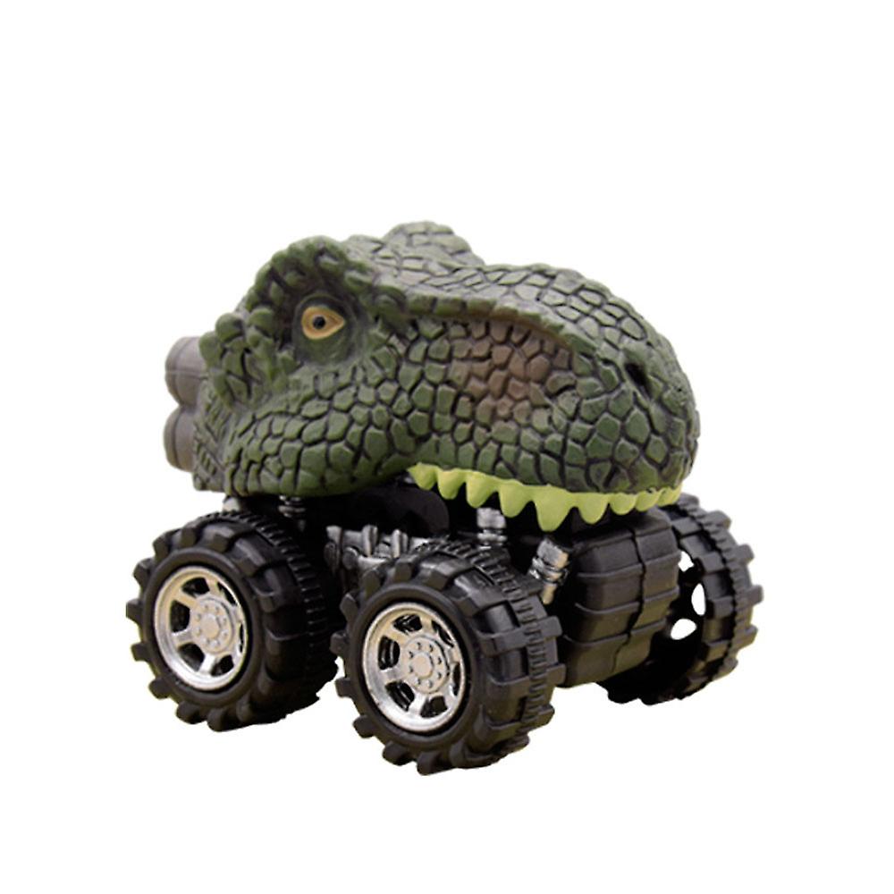 Dinosaur Pull-Back Toy Car - Realistic Mini Design for Learning Fun (7x5x6cm)