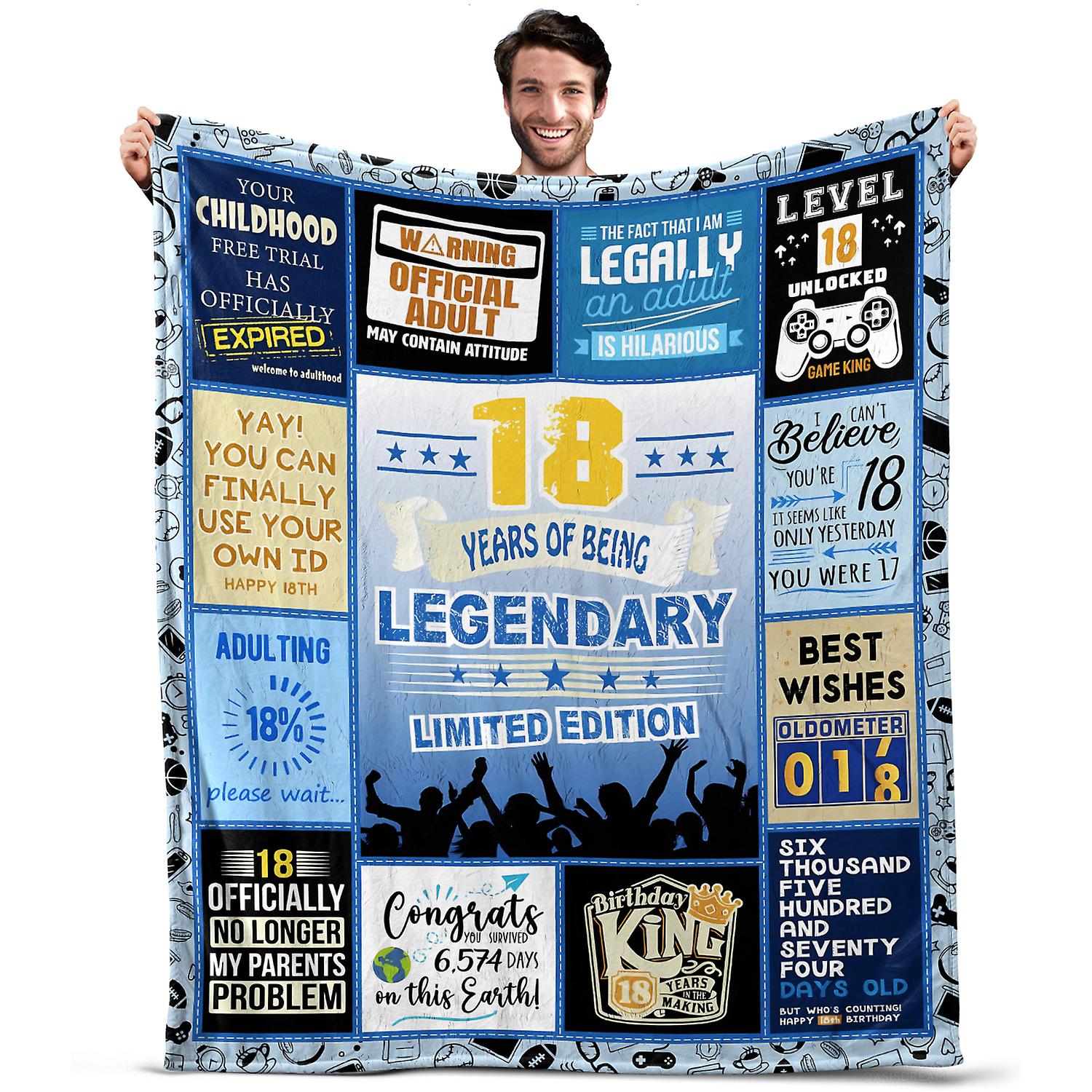 Oasisdream Lightweight and Smooth Blanket with 18 Years Of Being Legendary Limited Edition Print
