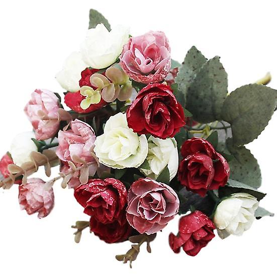 1Pc Artificial Flower Rose DIY Garden Party Home Wedding Holiday Craft Decor