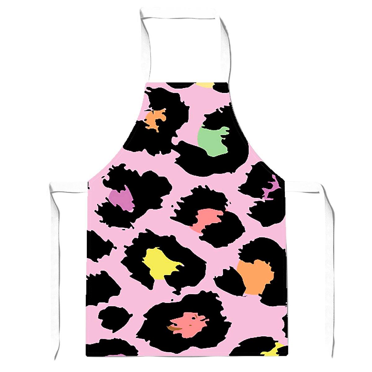 Pink Leopard Print Apron