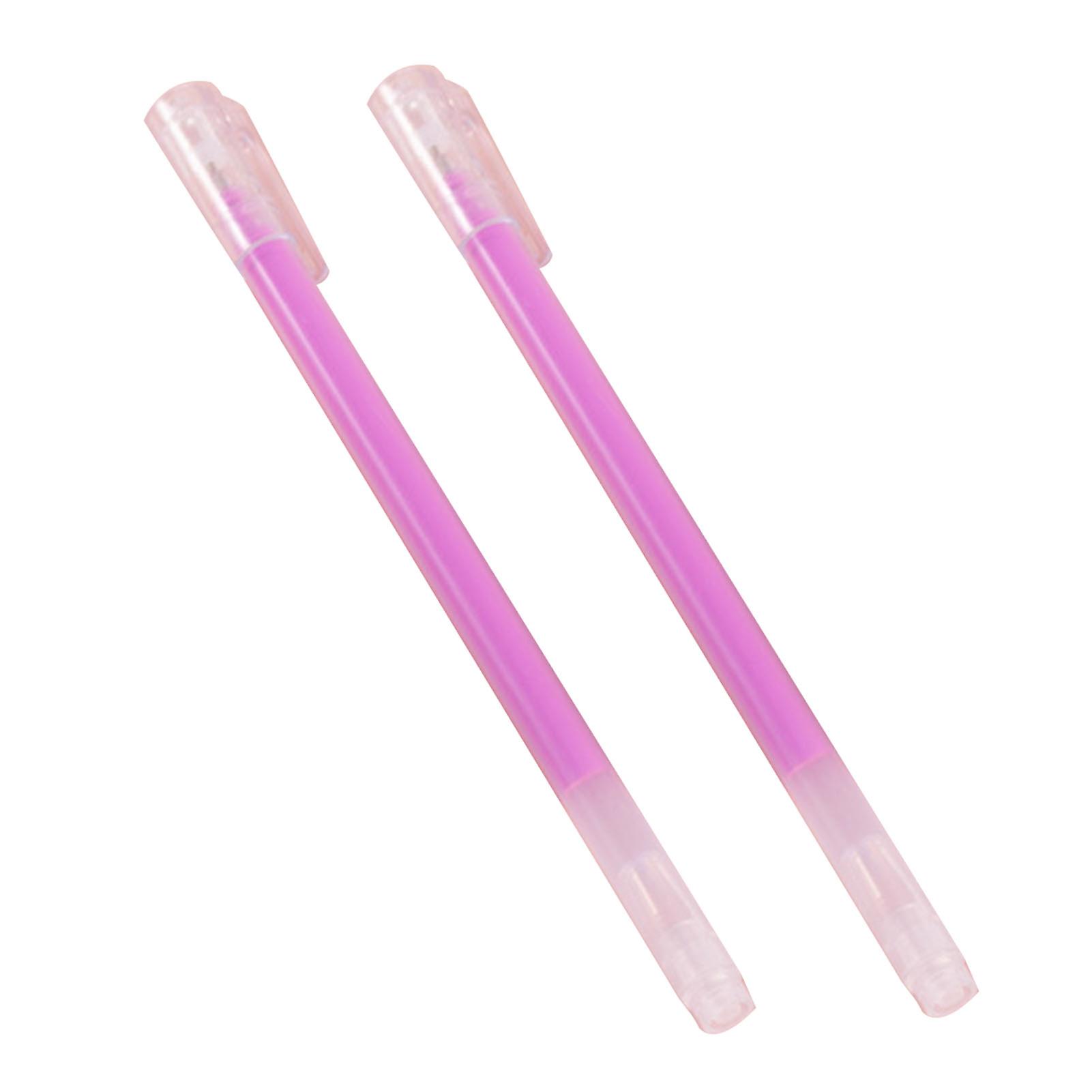 2pcs Highlighters Set Marker Pens Suitable for Journaling Highlighting Underlining Taking Notes Purple
