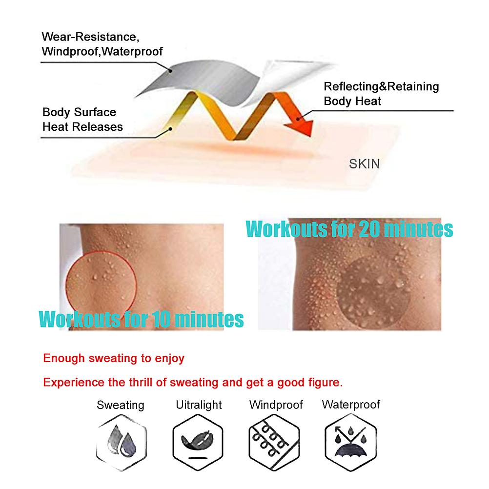 חליפת סאונה זיעה כושר PVC תרגיל גוף מלא חדר כושר לירידה במשקל