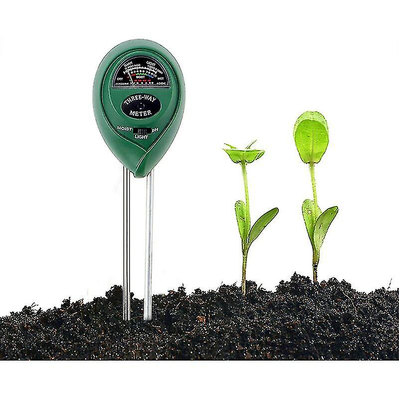 Soil Tester Kit, 3 In 1 Soil Tester Moisture Meter, Light And Ph Acidity Tester For Flowers/grass/plants/garden/farm/lawn