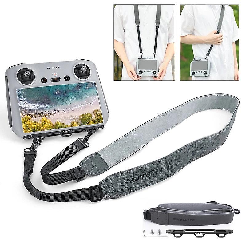 Sunnylife RC Smart Remote Control Lanyard Neck Strap PU Leather Adjustable Hanging Buckle Rope for D
