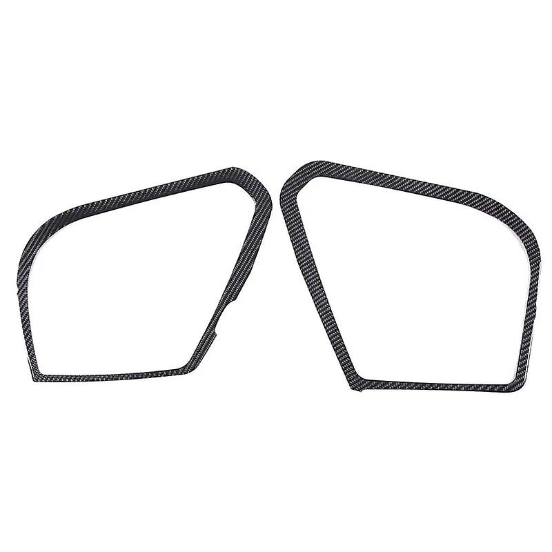 For Chevrolet Corvette C7 2014-2019 Soft Carbon Fiber Car Door Horn Frame Decorative Sticker Interior Modification Accessories