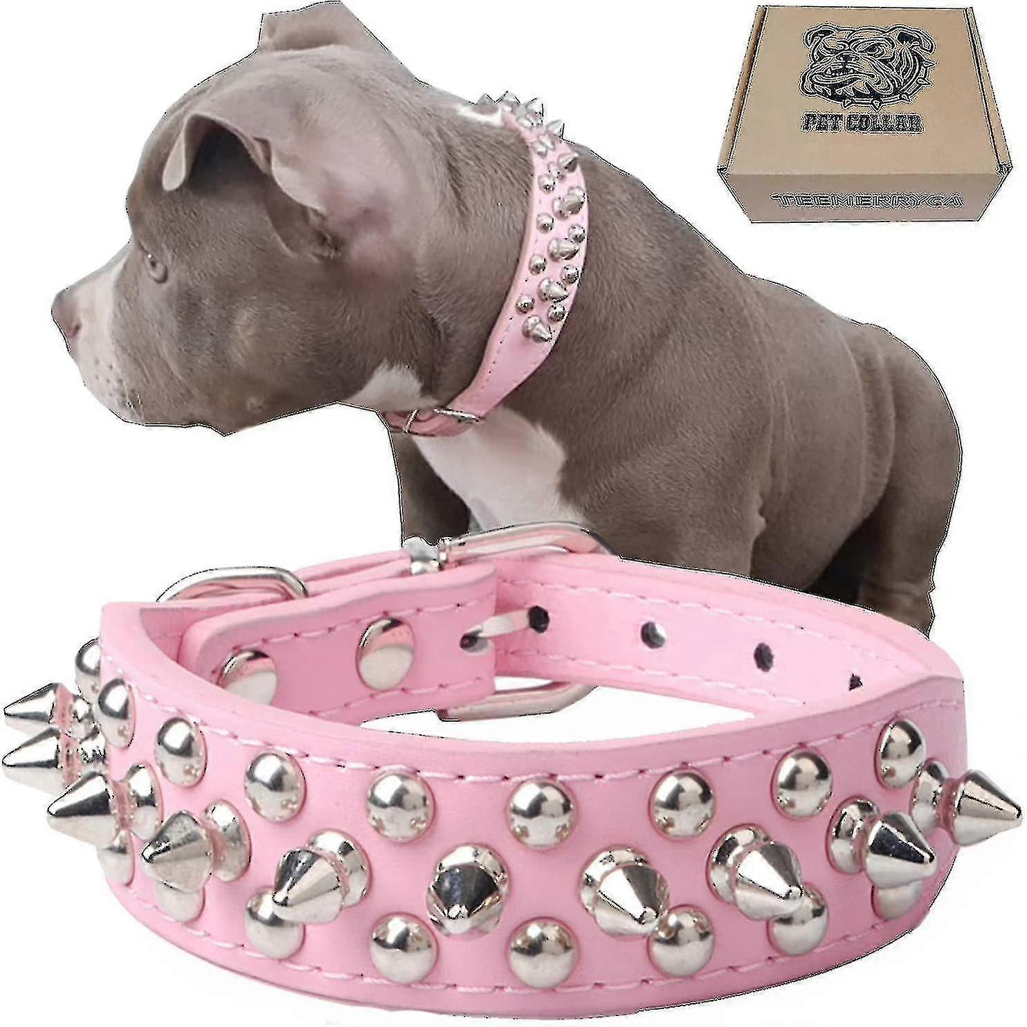 Teemerryca Schöne Qualität Robustes Pu-Leder Spiked Nieten Basic