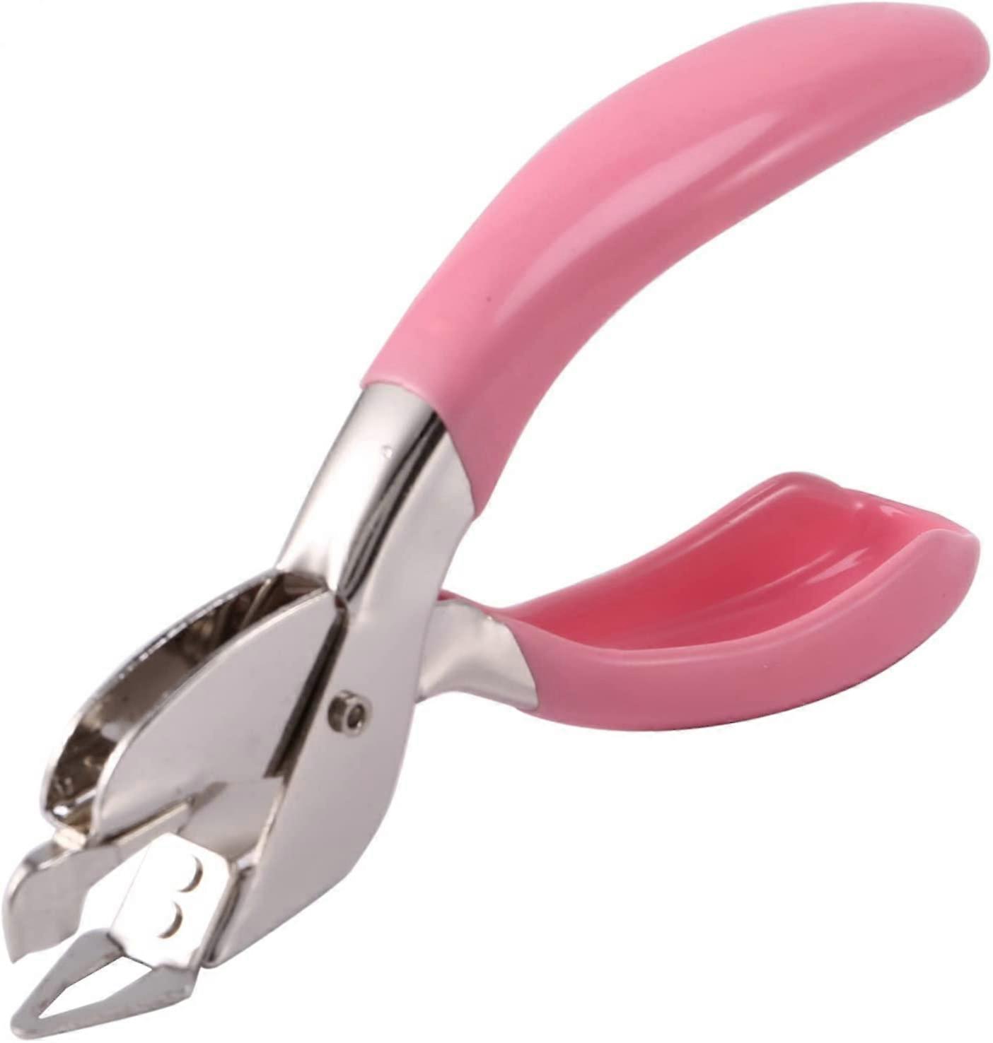 3 stk stiftfjernere, stiftfjerner, stiftfjernerverktøy, (rosa) 1.8 * 6.2 * 12.2cm