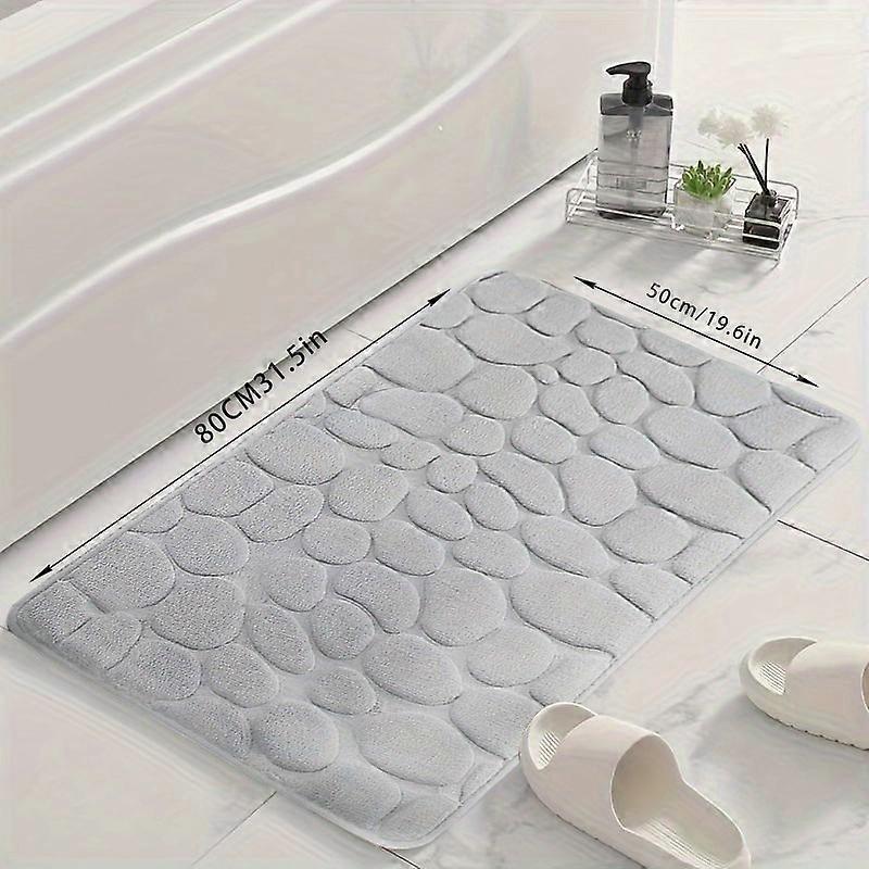 Luxurious and Plush Memory Foam Bath Rug - Non-Slip, Quick-Dry, Washable Bathroom Mat for Comfortable Home Decor