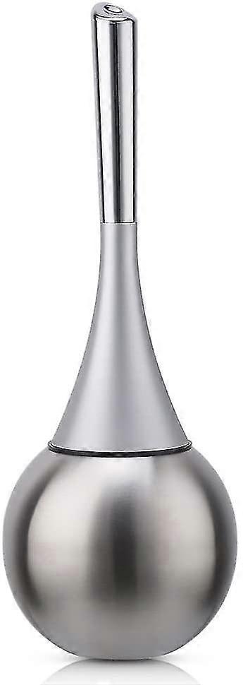 حامل فرشاة المرحاض القائم بذاته الفولاذ المقاوم للصدأ المصقول المصقول المراحيض مجموعة الحمامات (تشمل الفرشاة) - فضي