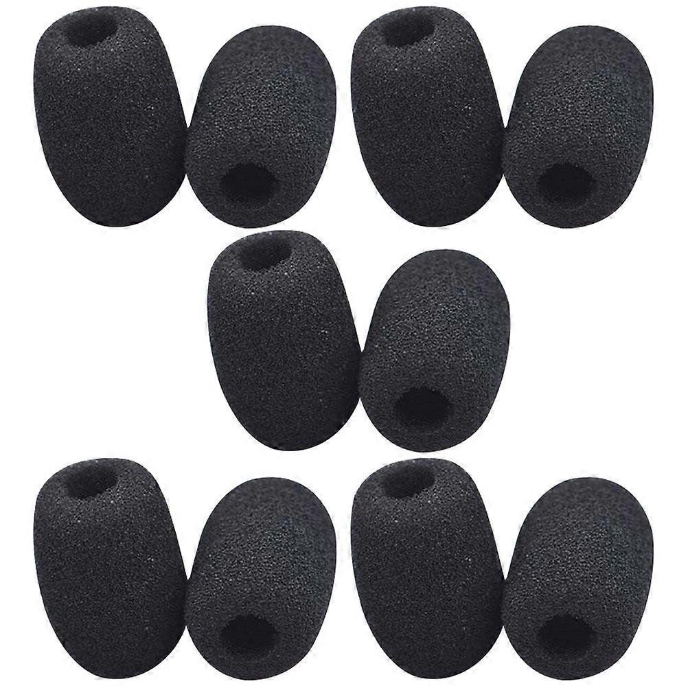 10pcs Mic Covers Mic Windscreen Mini Size Lapel Headset Mic Windscreen Microphone Windscreens
