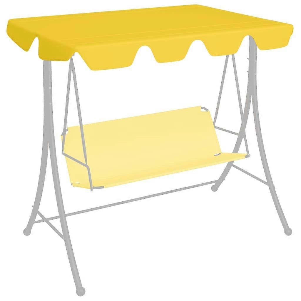Replacement Canopy for Garden Swing Yellow 74"/66.1"x43.3"/57.1"