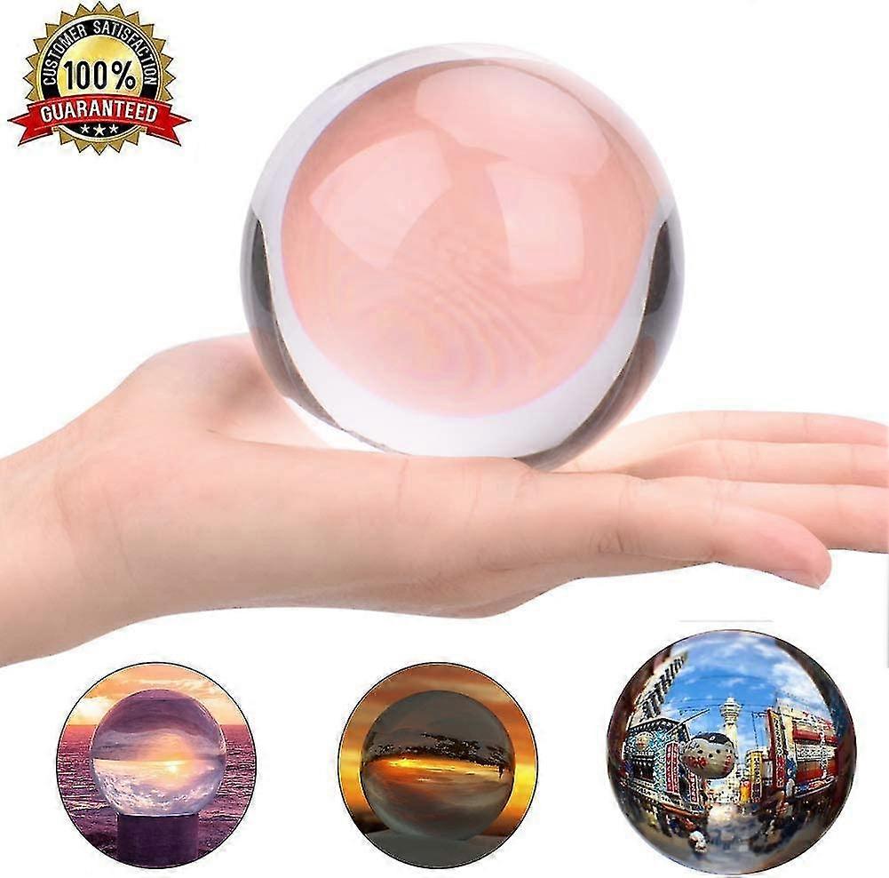 透明なクリスタルライトボール、クリスタルジオマンシーボール、写真小道具、ウォーターボール、3Dレーザー彫刻クリスタルボールオーナメント