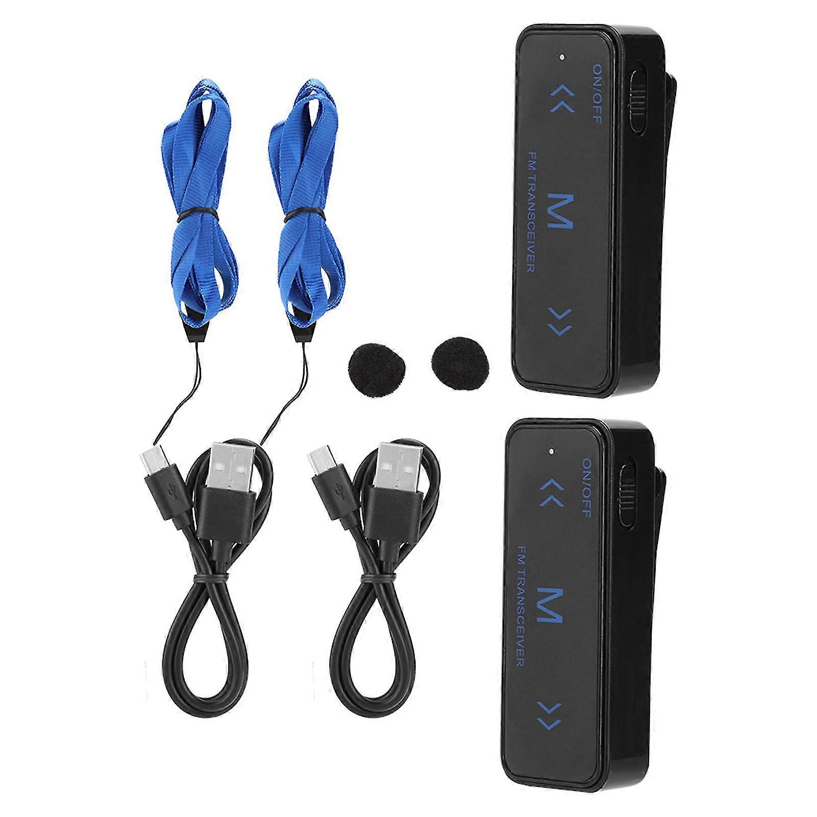 2 Pcs Mini Walkie Talkie Business Intercom 2 Way Radio with 1?3km Communication Distance