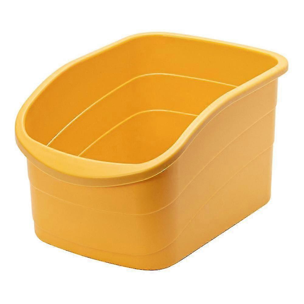 Kitchen Storage Box Container Cabinet Tableware Box(yellow)