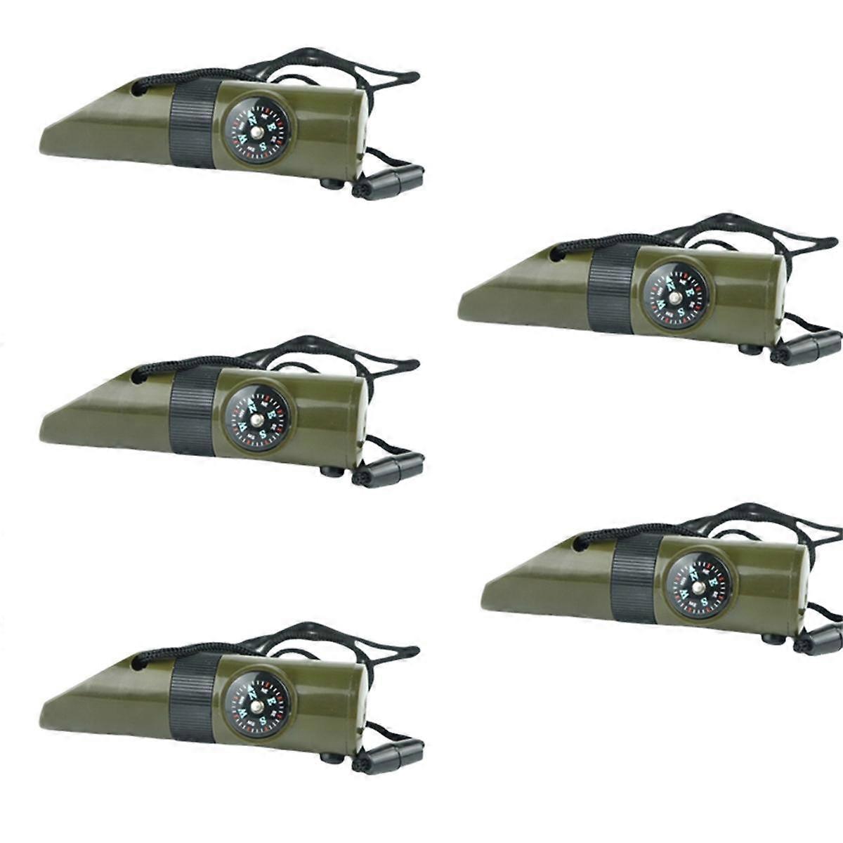 7 in 1 Emergency Survival Whistle Survival Whistle Life-Saving Whistle, Suitable for Camping and Hi