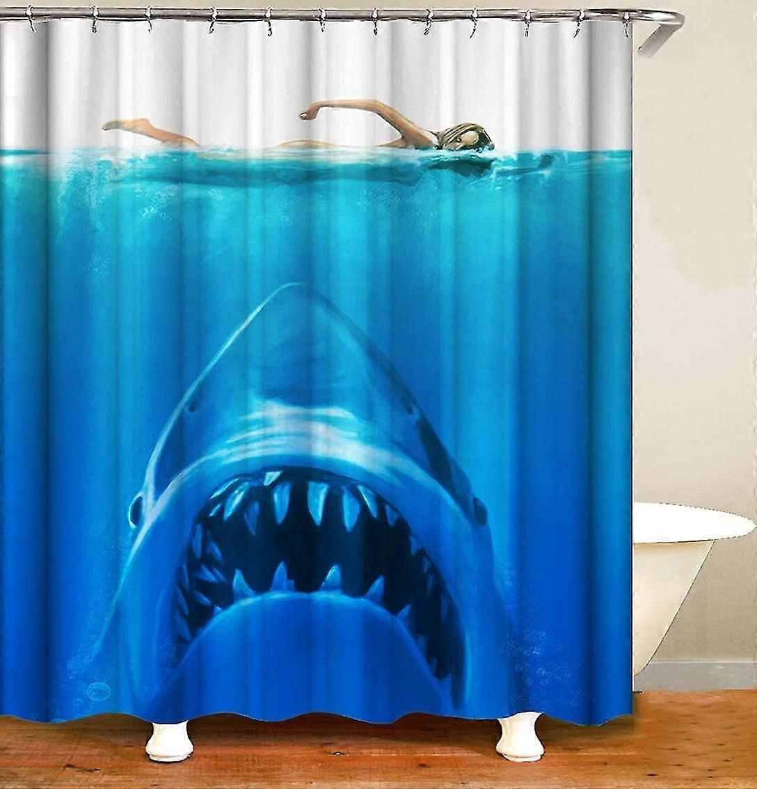 Jaws Shower Curtain Shark