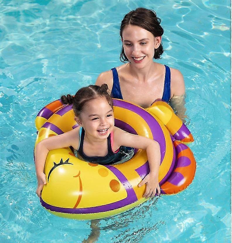 Inflatable Swim Rings Set Fish Shaped 81cm Diameter Kids Pool Toy