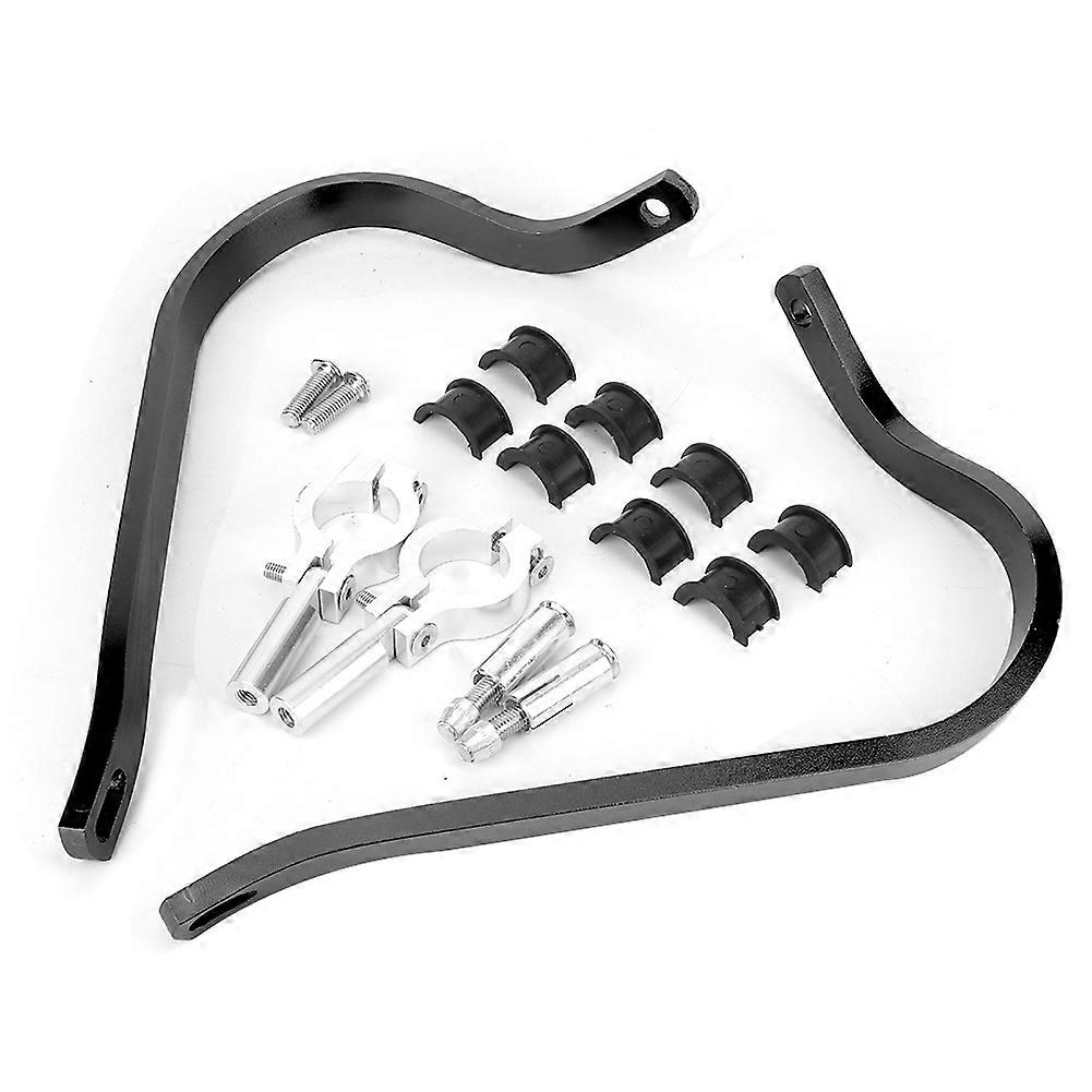 2pcs Modified Handlebar Protector Motorcycle Anti Fall Hand Guard(Black )