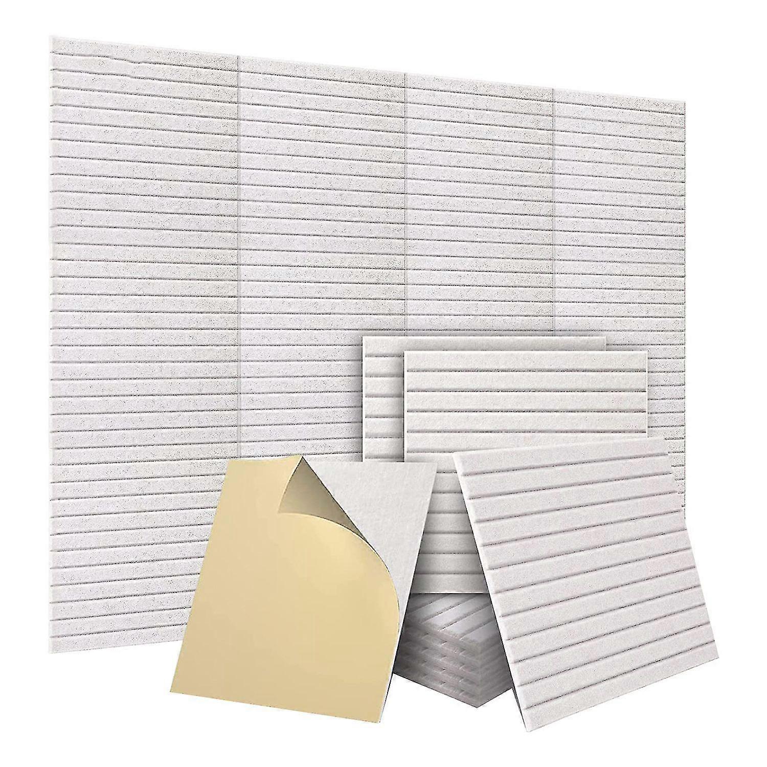 16 pcs pro grade acoustic panels,sound proof wall panels(white)