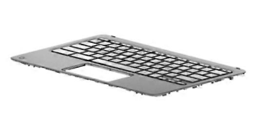 HP Top Cover Grey with Keyboard - Nordic