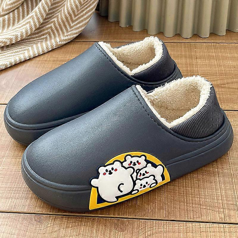 Fluffy Stuffed Slippers Non-slip Indoor House Shoes Comfy Plush Slip For Home Bedroom New