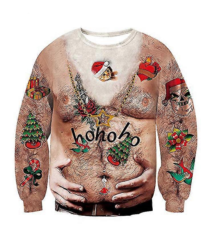 Ugly Christmas Sweater Pull pull pulls pulls pulls tops 2020 hommes femmes crewneck manches longues hoody tops parodie 3d print clothes