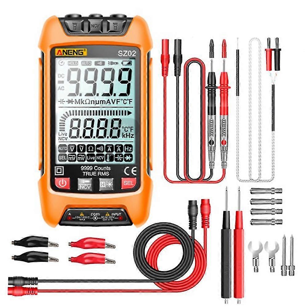 Sz02 Smart Digital Multimeter 6000 Counts True Auto Electrical Capacitance Meter Temp Transistor T