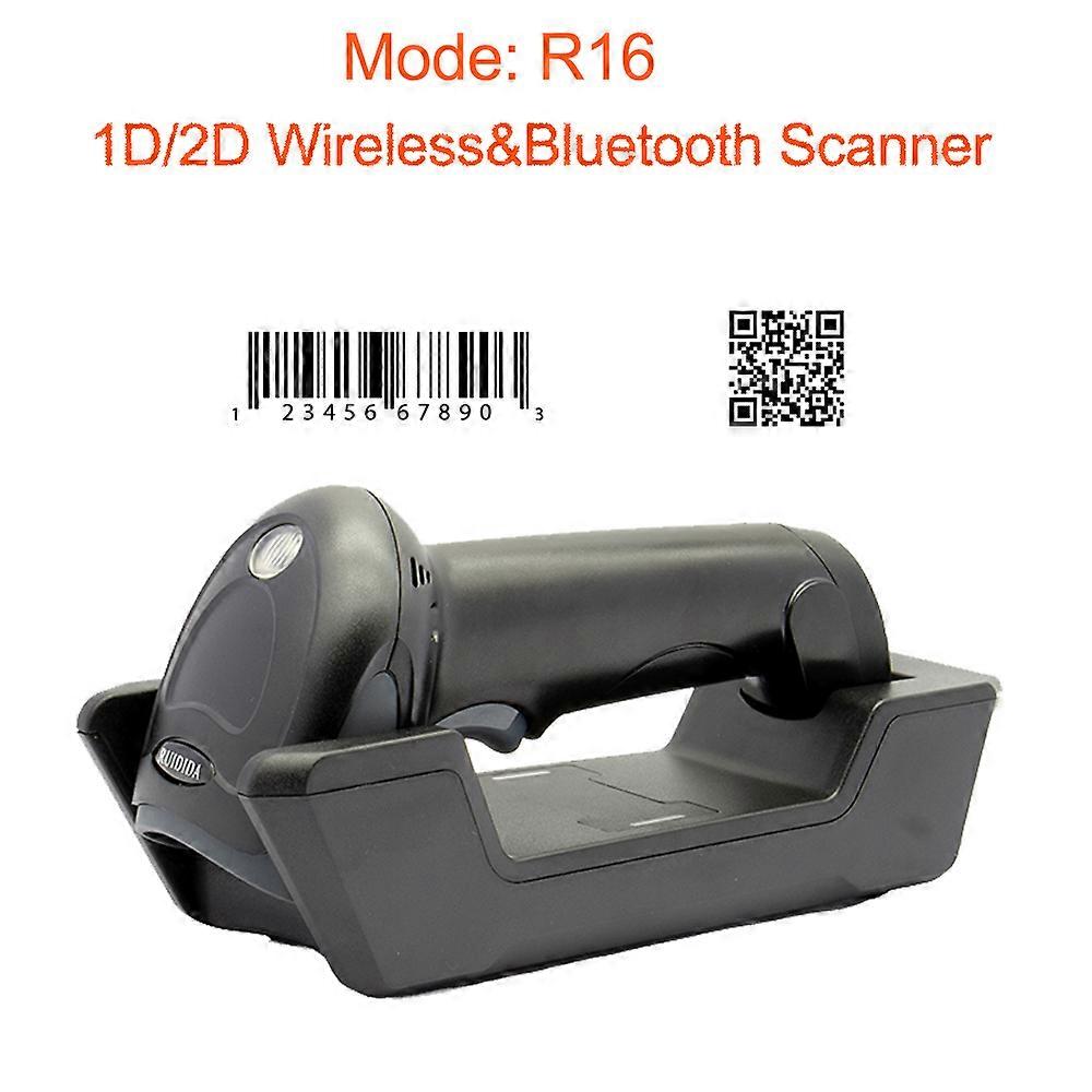 Handheld Wireless Code Scanner Portable Bluetooth Barcode Scanner qr Code Reader 1D 2D Code Bar Scanner with Charging Base