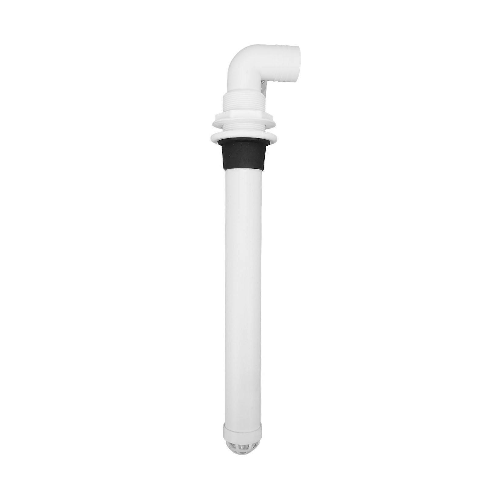 Overflow Drain Pipe Tough Flexible White Stable Water Flow Universal for Yacht Cabin Bathroom RV