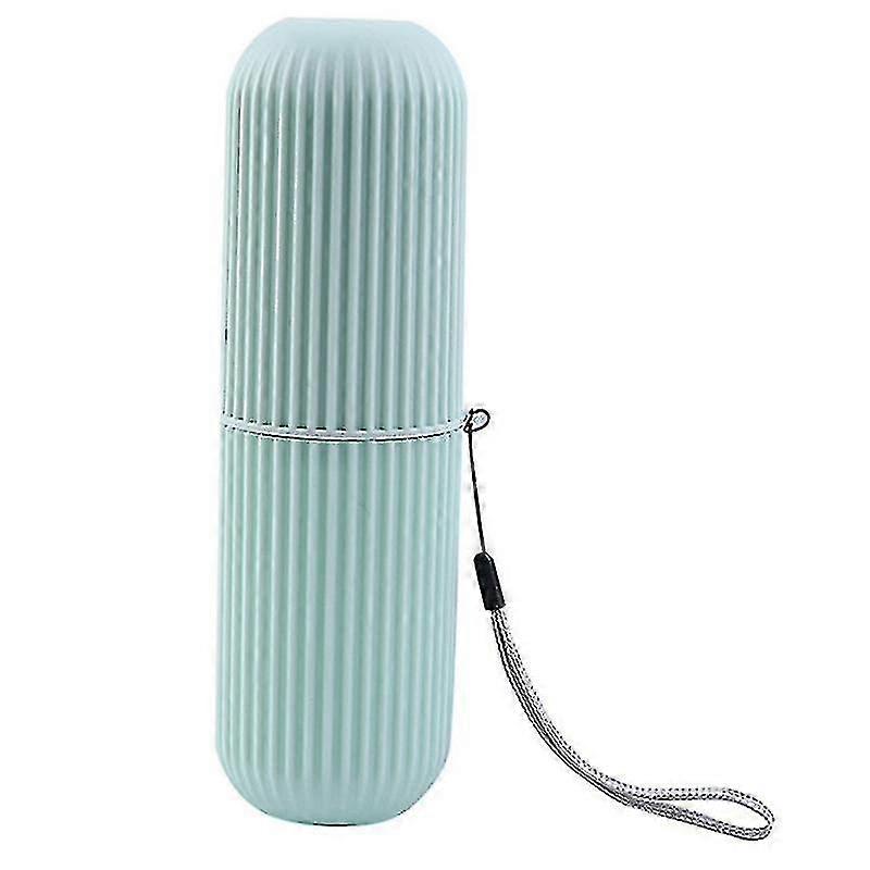 Portable Toothbrush Kits Case Toothpaste Cup Holder Storage Box Green
