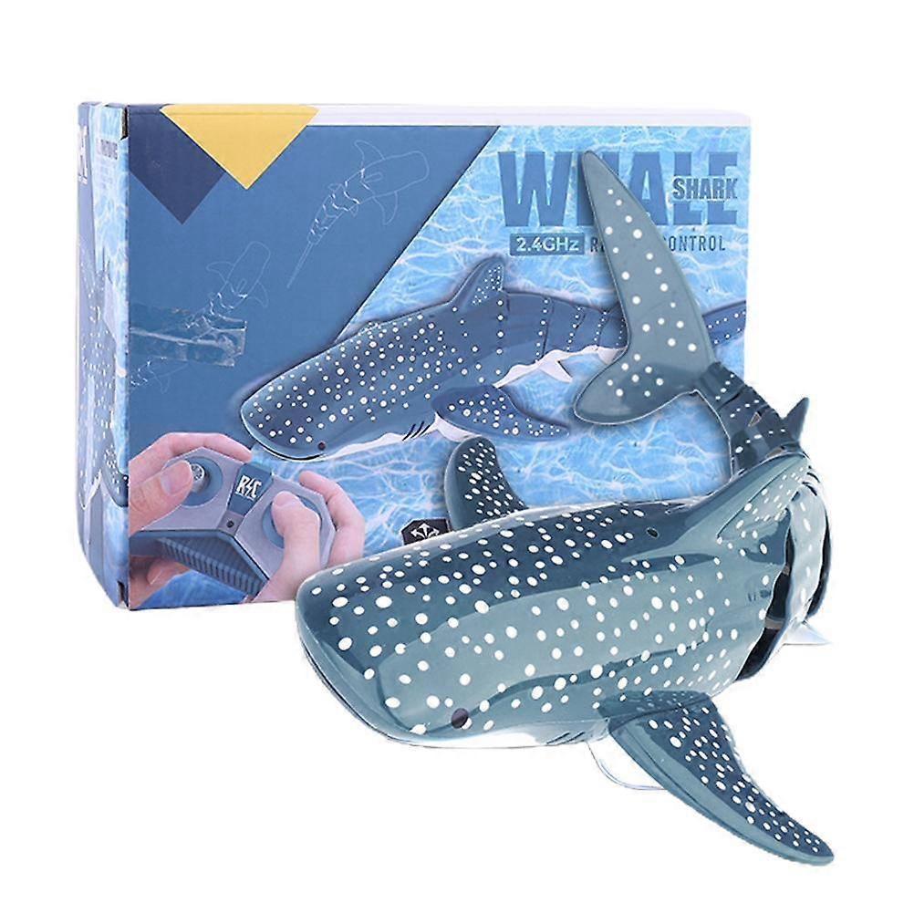 2.4G Remote Control Whale Toy Electric Remote Control Water Toy High Simulation Dolphin for Swimming Pool Bathroom Boat Toys for Boys and Girls