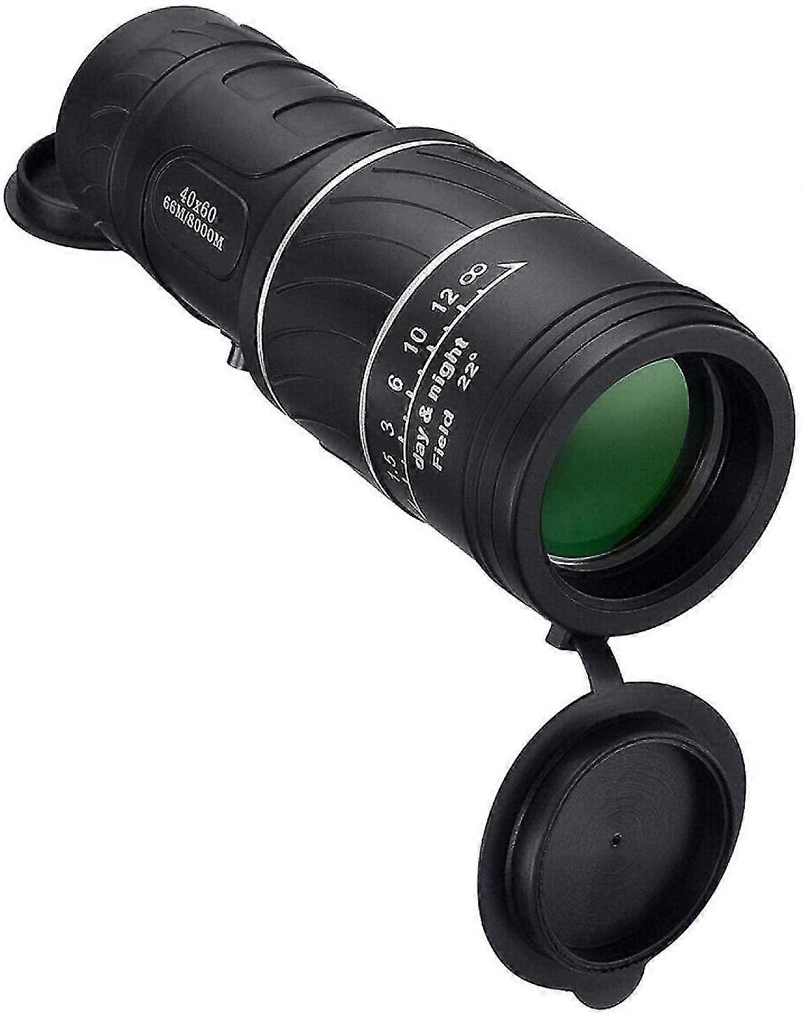 HD Riflescope Military scope Optical monocular telescope Powerful monocular Long range 40x60 Portable telescope,black