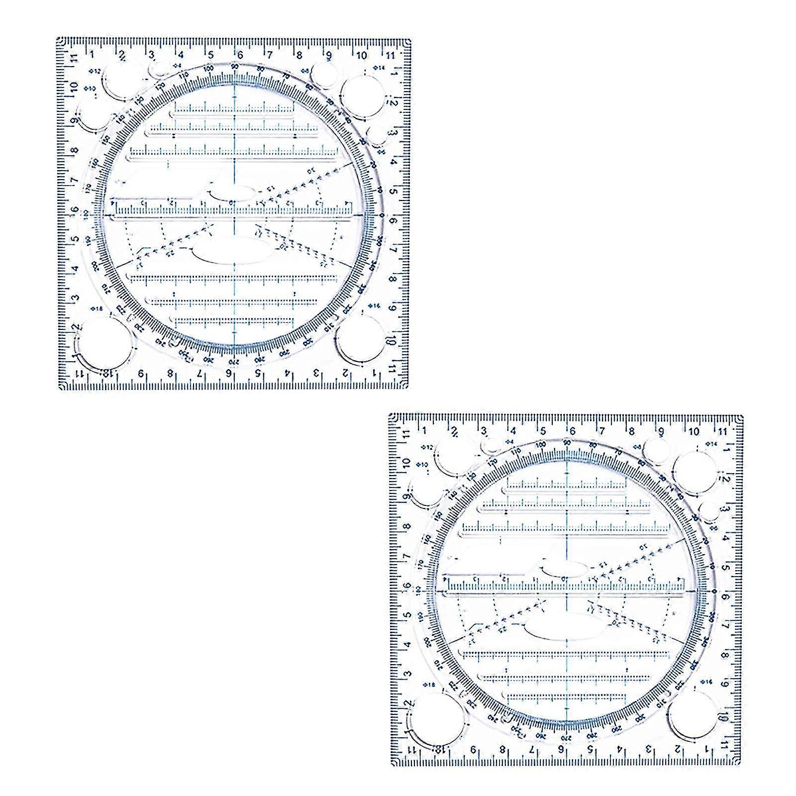 Ruler Geometric Drawing Template Springhall Angle Multifunctional Drawing Ruler